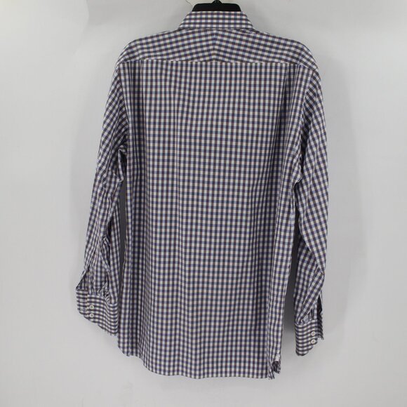 Tom Ford dress Shirt Men's Large 41 Long Sleeve Button Up Check Cotton plaid - Picture 11 of 15
